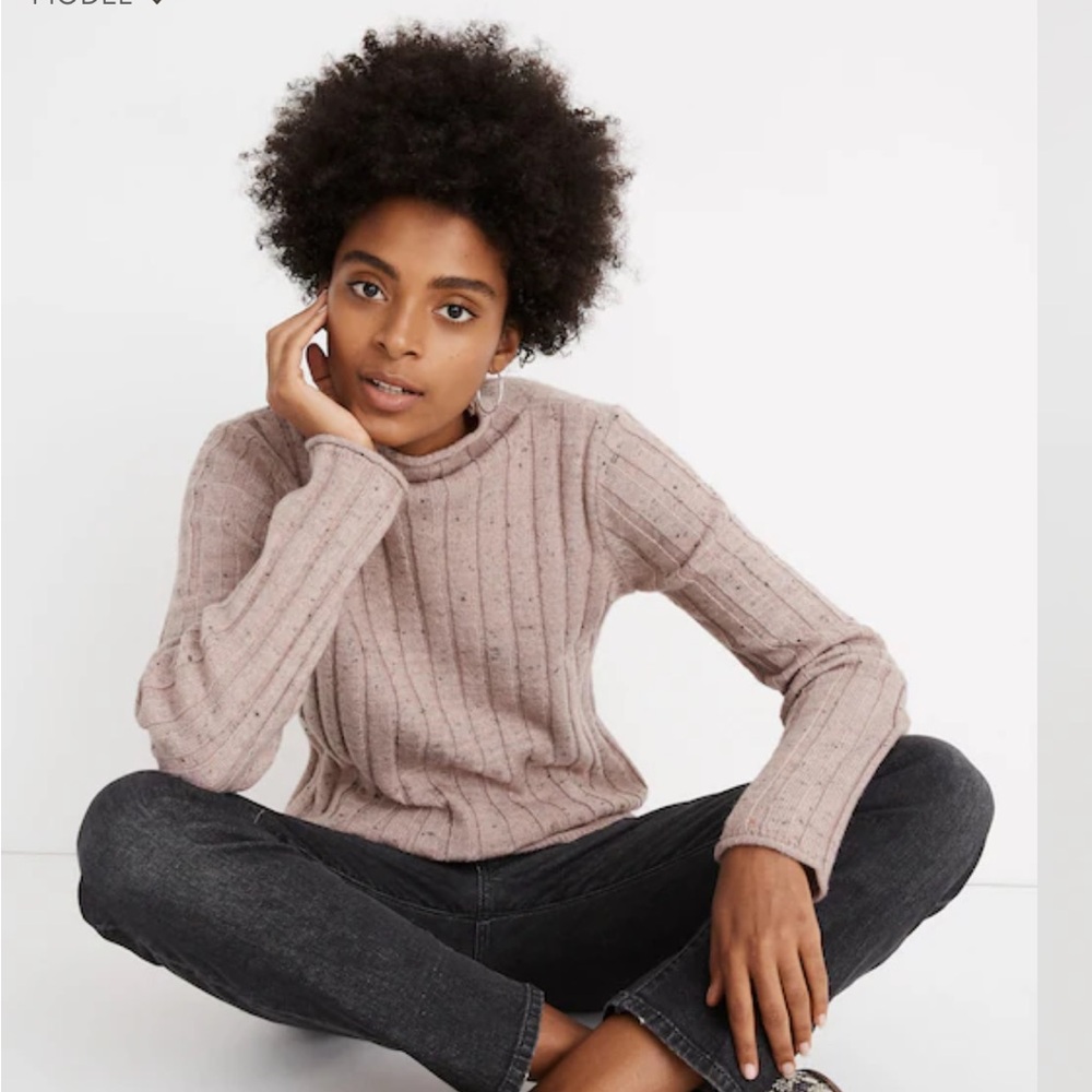 Madewell Donegal Evercrest Turtleneck mock neck Sweater medium